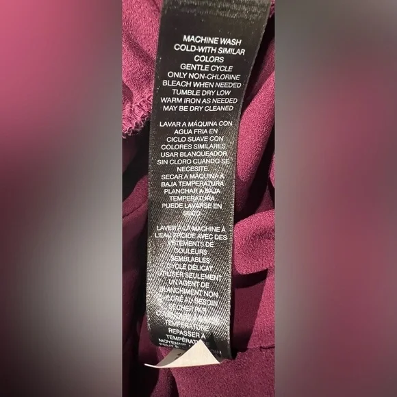 White House Black Market WHBM plum Shorts Romper size 0 - Picture 6 of 6